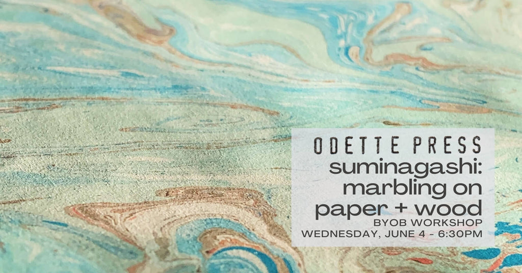 Marbling on Paper and Wood Workshop - June 4