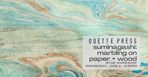 Marbling on Paper and Wood Workshop - June 4