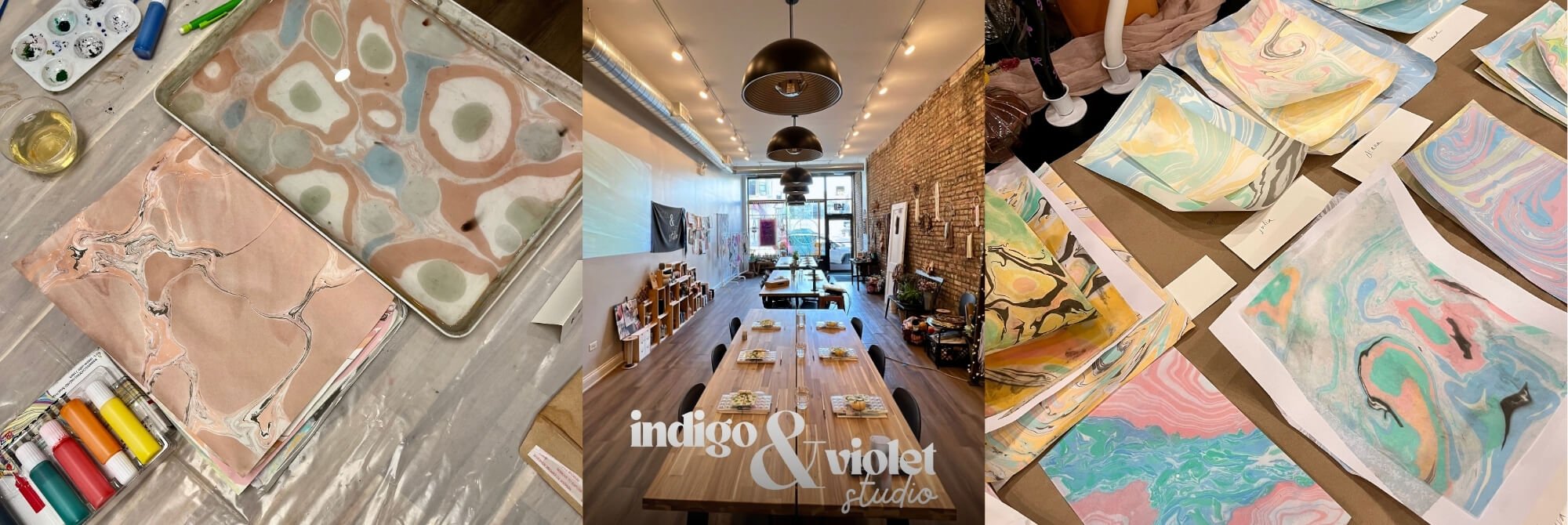 Marbling on Paper and Wood Workshop - June 4