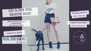 DIY Dog Toys | Sip & Sew Craft Night - April 6 - indigo & violet studio LLC