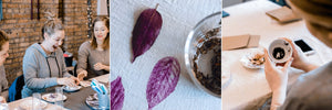 Fall Leaves : Tea Reading + Napkin Stamping - Oct. 3 - indigo & violet studio LLC